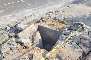 Veja como ficaram os bueiros após explosão em Criciúma