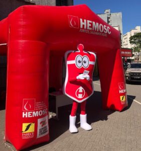 Ação para captação de doadores de sangue é promovida no Centro de Criciúma