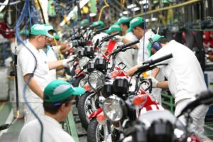 Produção de motos cresce 11,4% em agosto