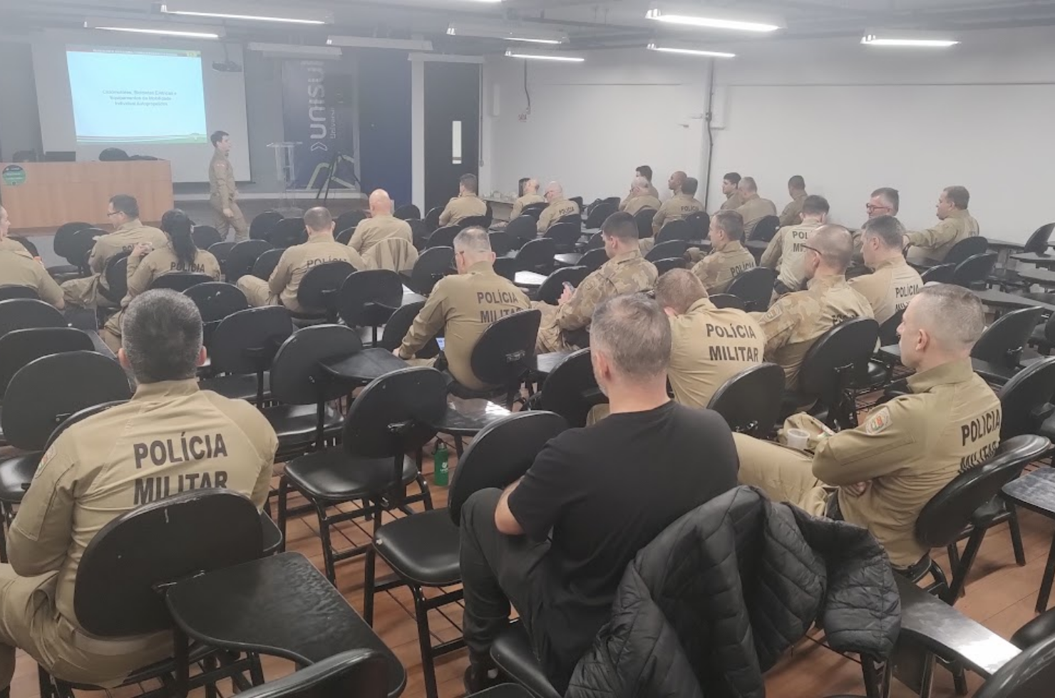 Policias Militares passam por capacitação sobre o trânsito em Tubarão