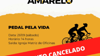 Evento do Setembro Amarelo que seria realizado neste sábado (21), é cancelado