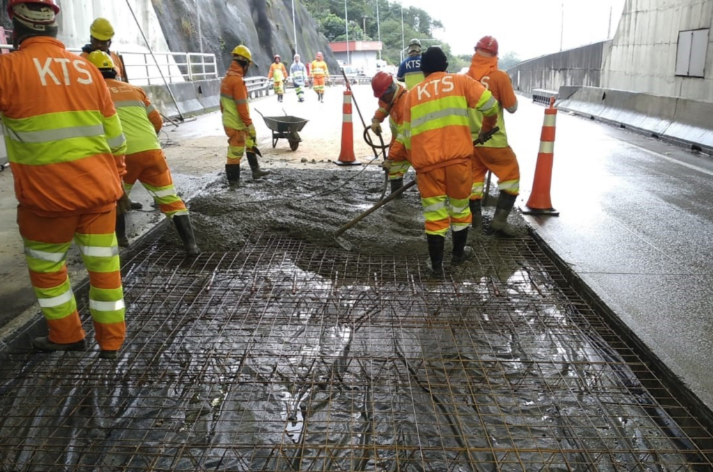 Nova etapa de obras restringe tráfego no túnel Morro Agudo, em Paulo Lopes
