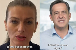 Ex-esposa de Vaguinho grava vídeo desmentindo acusações de agressão