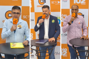 Candidatos respondem perguntas da Rádio Cidade no debate dos vices