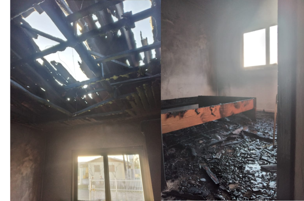 Incêndio atinge casa no Balneário Arroio do Silva