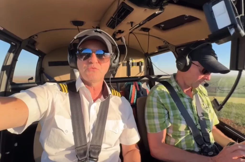 Empresário de Criciúma dando a volta ao mundo de Helicóptero