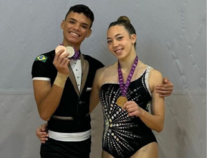 Ginasta catarinense conquista medalha de prata em Bahrein