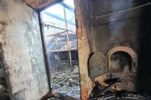 Incêndio atinge estufa de fumo em Santa Rosa do Sul