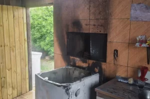 Máquina de lavar causa incêndio em residência de Araranguá