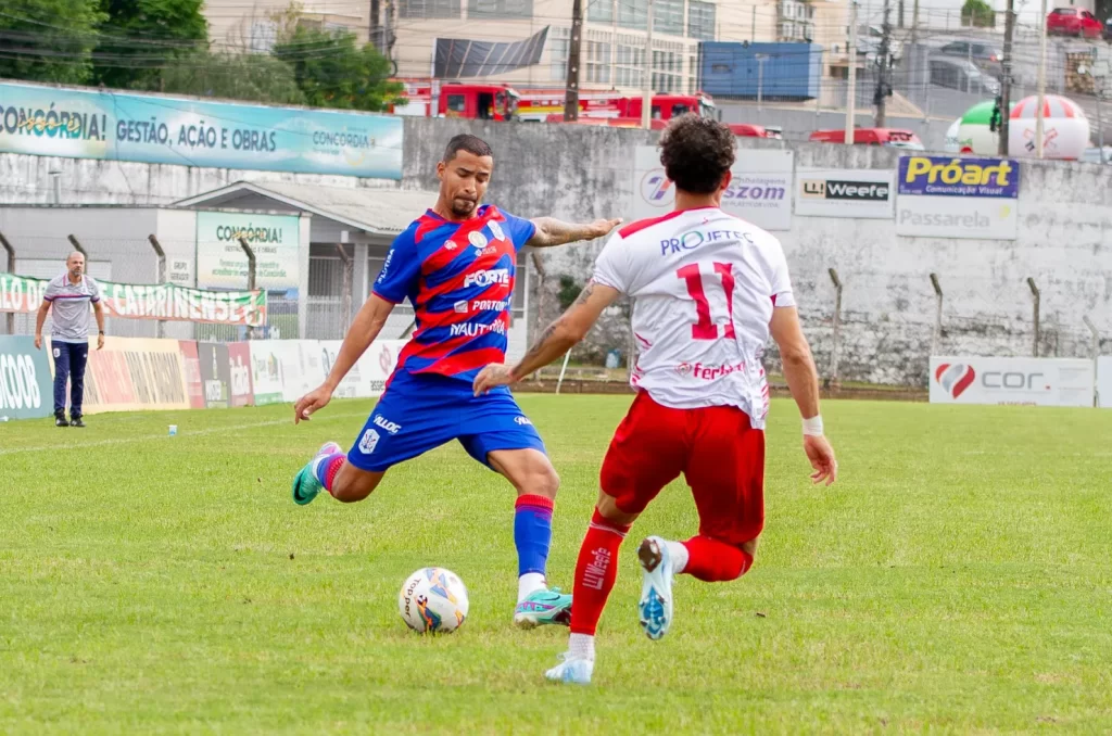 Partida entre Marcílio Dias e Concórdia pela Copa SC