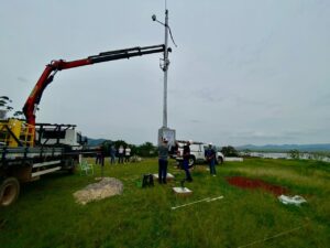 Rede de monitoramento hidrometeorológico começa a ser instalada em Tubarão