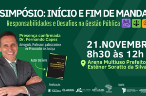 Simpósio sobre gestão pública será realizado em Tubarão