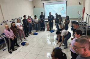 Profissionais do Samu promovem capacitação de primeiros socorros em Tubarão