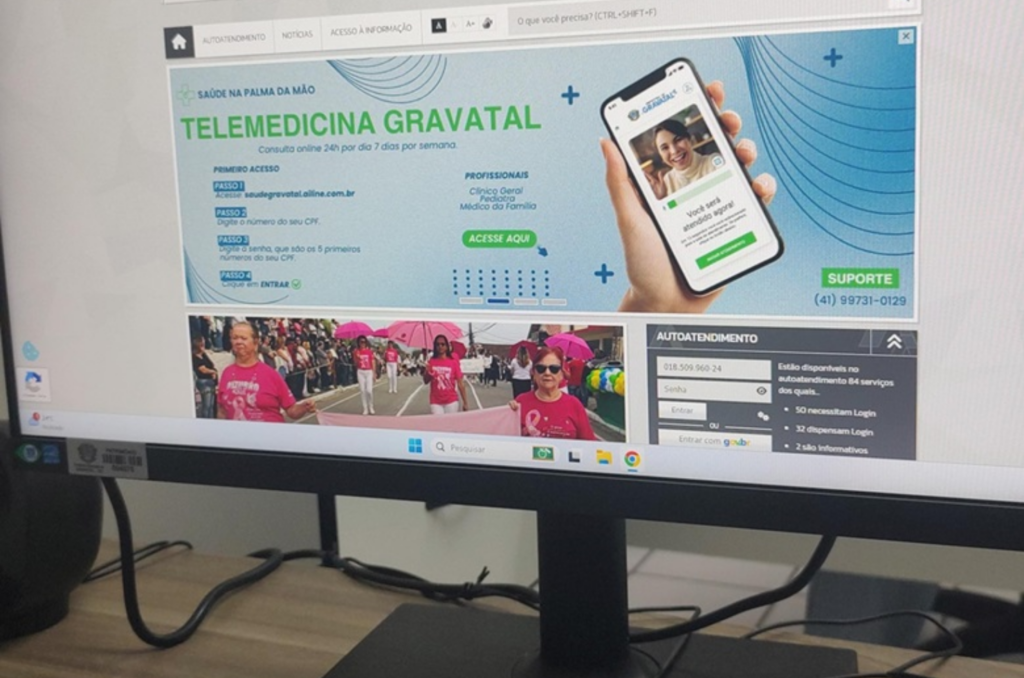 Mais de 350 atendimentos já foram feitos através do Telemedicina em Gravatal