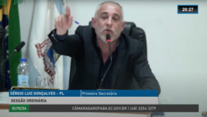Câmara arquiva denúncia contra vereador Sérgio Jacaré em Garopaba