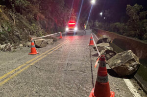 Deslizamentos provocam interdições parciais na Serra do Rio do Rastro