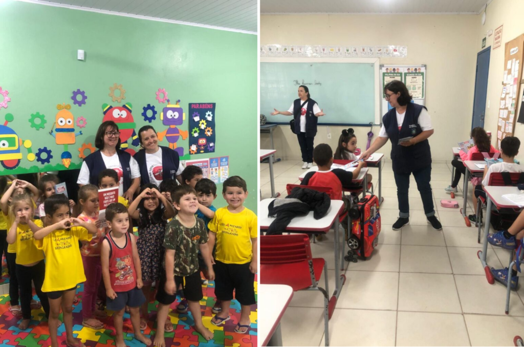 Tubarão realiza campanha contra o mosquito da dengue em escolas