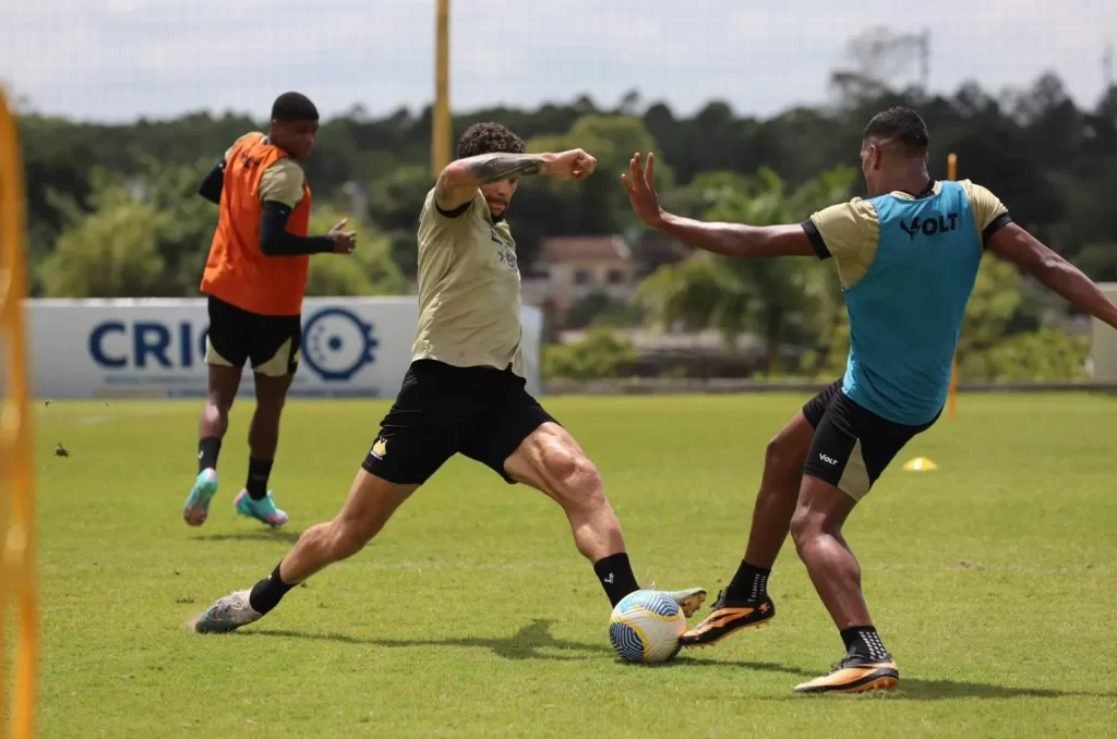 Treino do Criciúma realizado em preparação para o confronto contra o Vitória