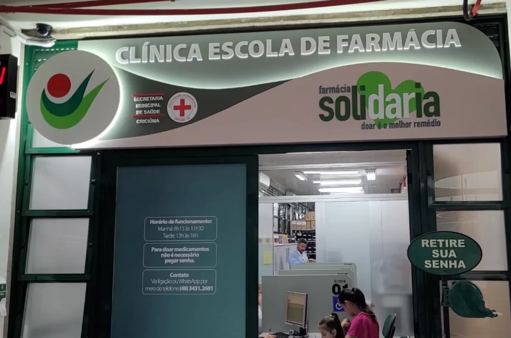 Farmácia Solidária, instalada no Campus da Unesc, em Criciúma