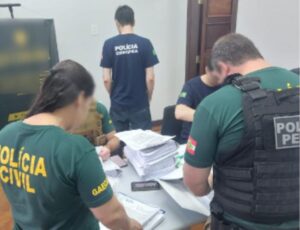 Gaeco e Polícia Civil cumprem ordens judiciais em Canoinhas