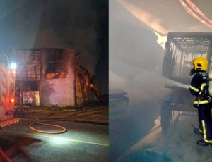 Incêndio destrói galpão em São Ludgero