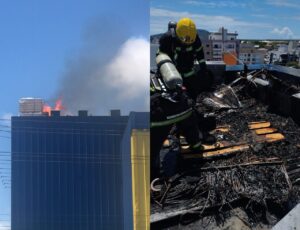 Vídeo: Incêndio no Brasil Atacadista de Florianópolis