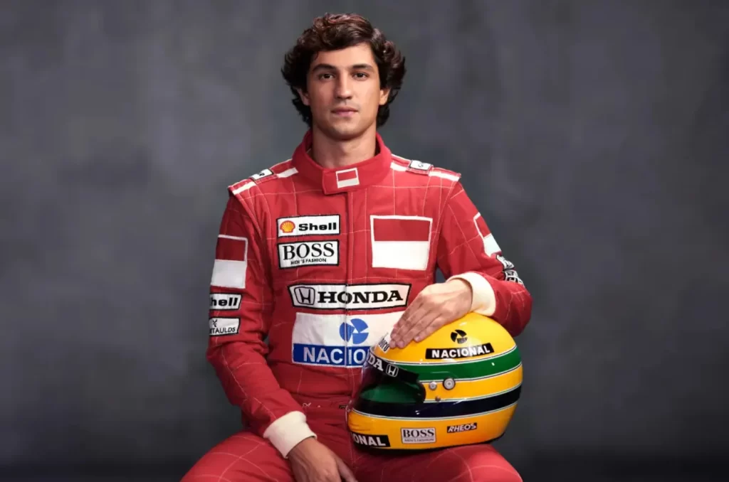 Divulgação da minissérie sobre Ayrton Senna na Netflix