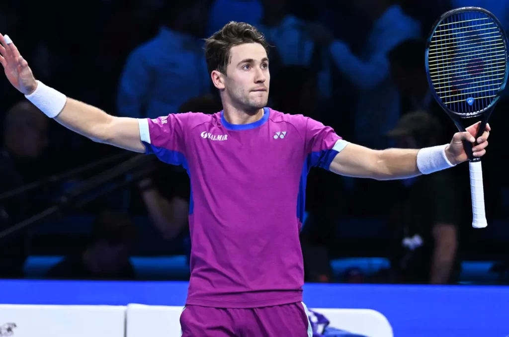 Rudd venendo Alcaraz no ATP Finals