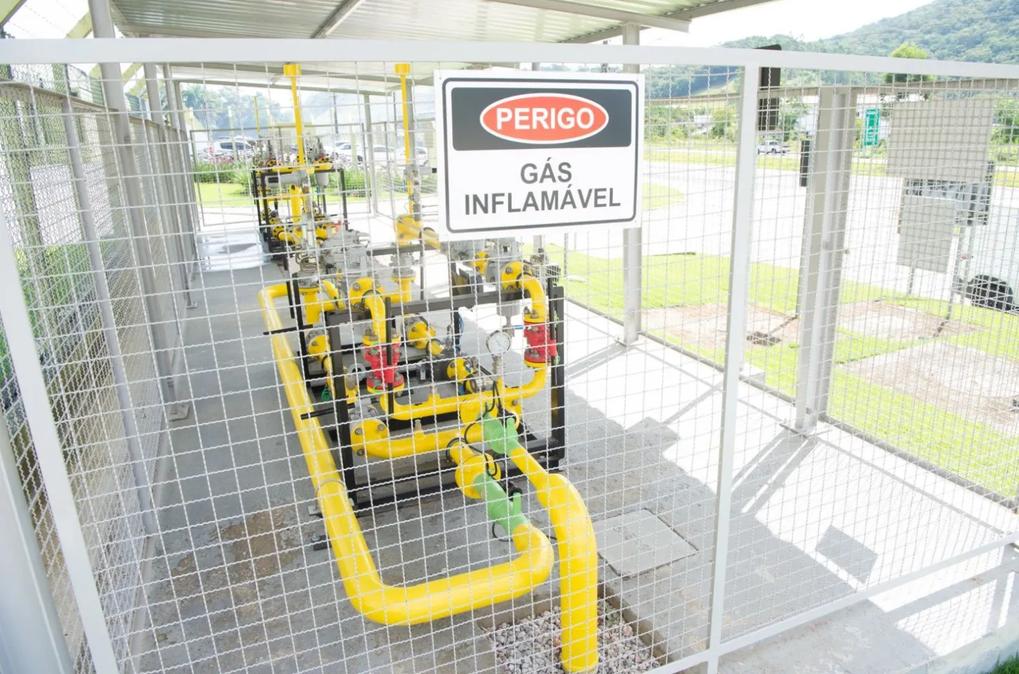 ilustração de uma ETC da SCGÁS como a que será implantada em Siderópolis