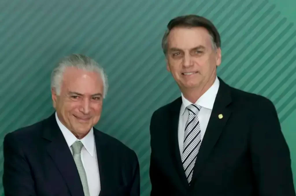 Michel Temer e Jair Bolsonaro