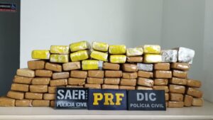 Ação conjunta resulta na prisão de um homem a apreensão de drogas no Oeste catarinense