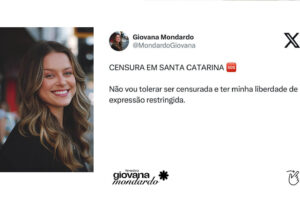 “Não vou tolerar ser censurada”, diz vereadora Giovana Mondardo