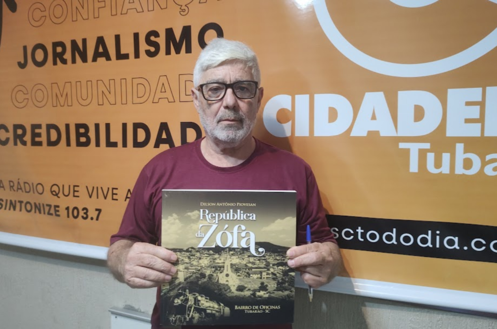 Escritor tubaronense lançará livro voltado para o bairro Oficinas