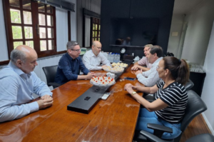 Prefeito e vice de São Ludgero visitam o Unibave