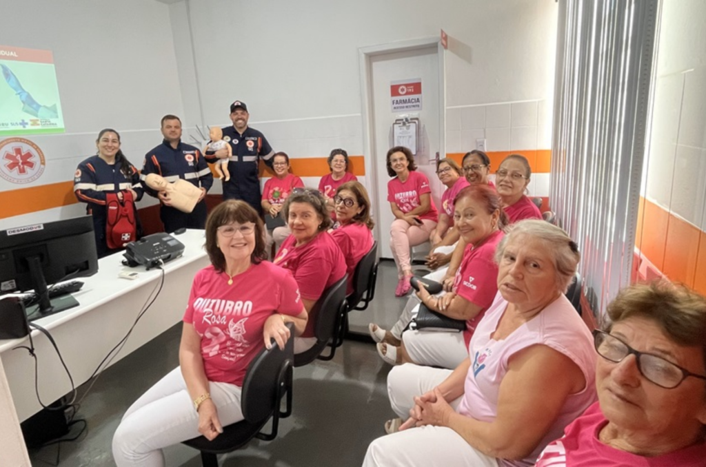 Voluntárias da Rede Feminina participam de treinamento para primeiros socorros em Gravatal