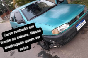 Carro é furtado em frente a sushi da Santa Luzia