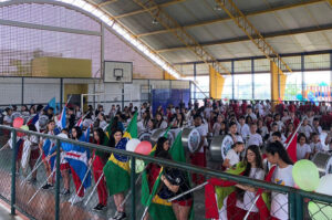 1º Encontro de Fanfarras do Município de Içara reúne 250 integrantes