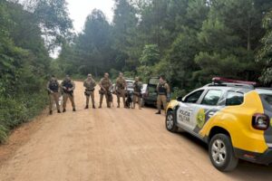 Operação conjunta apreende 150 kg de maconha na divisa de SC e PR