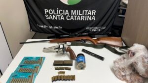 Operação combate caça ilegal e apreende armas e animais