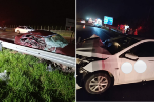 Mulher fica presa às ferragens e morre em grave acidente na BR-101