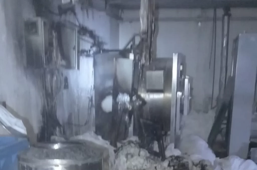 Incêndio na lavanderia de hotel em Gravatal