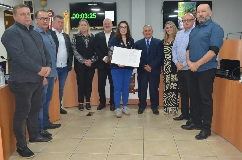 Homenagem que o Comitê da Bacia Hidrográfica do Rio Urussanga recebeu