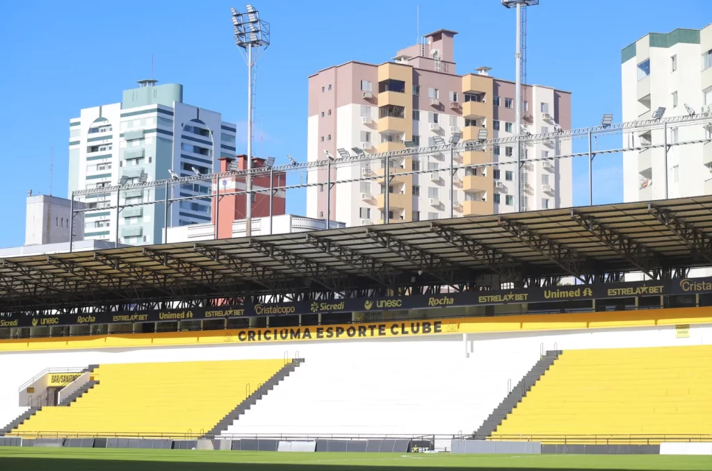 Imagem do Estádio Heriberto Hülse, onde o Criciúma manda os seus jogos