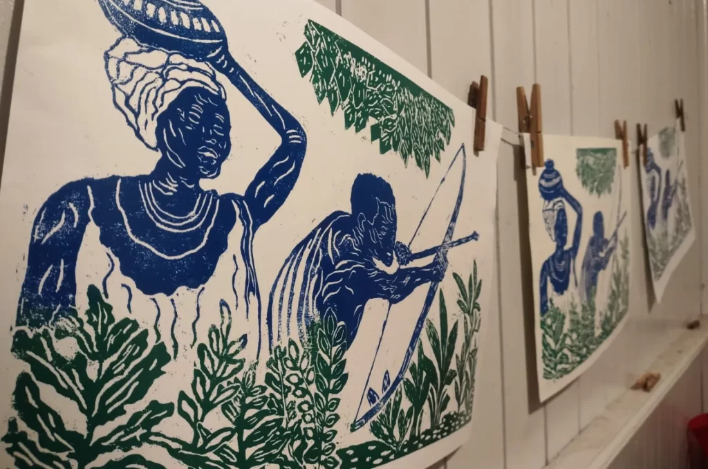 Obras de Xilgravuras que serão expostas em Criciúma