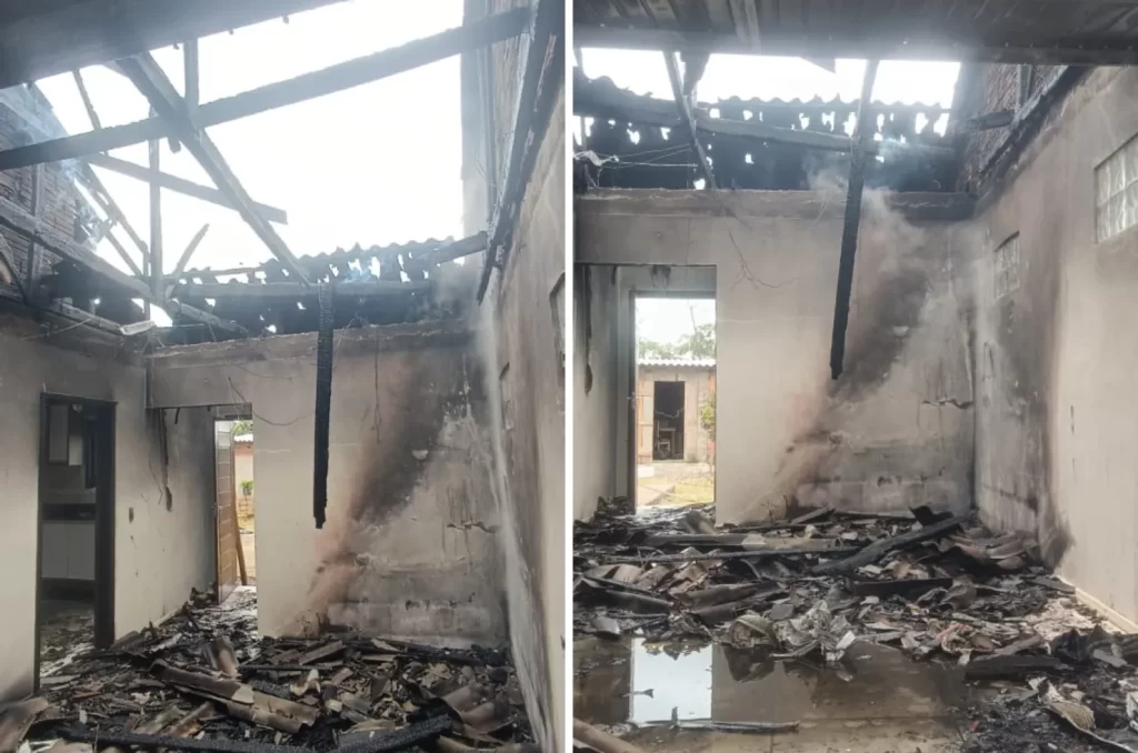 Homem é preso após colocar fogo na casa dos próprios pais