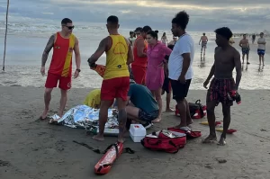 Jovem sofre afogamento no mar em Balneário Rincão