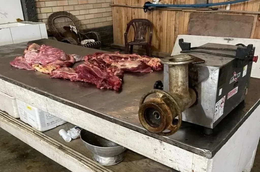 Carne abatida clandestinamente em Morro da Fumaça