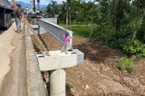 Ponte João Fontana é interditada para duplicação em Siderópolis