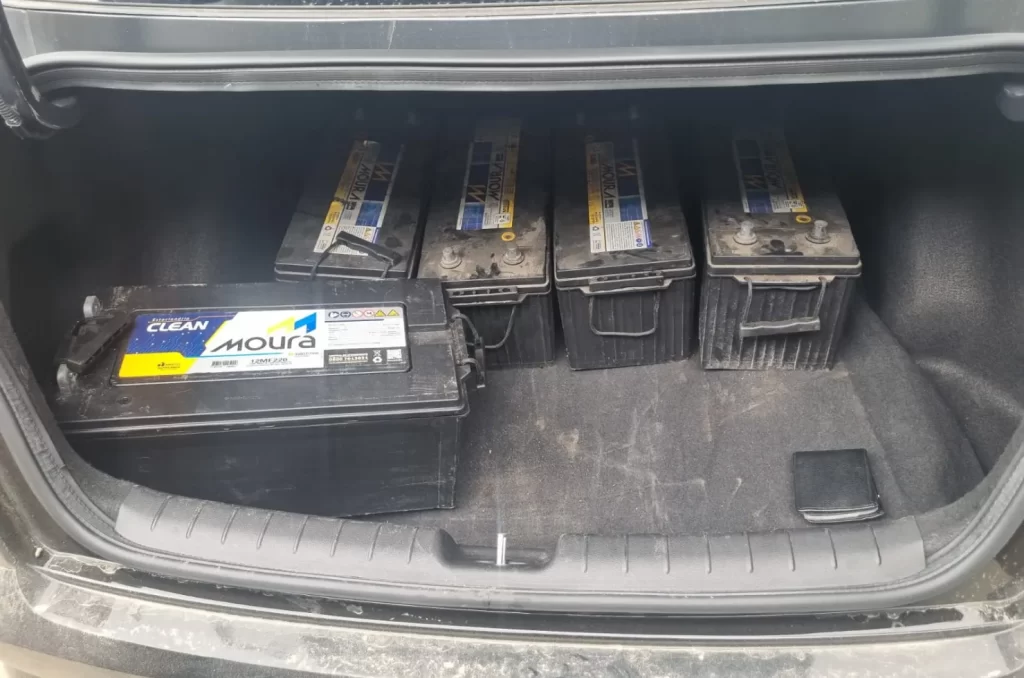 Baterias de antenas de celular furtadas no Sul de SC