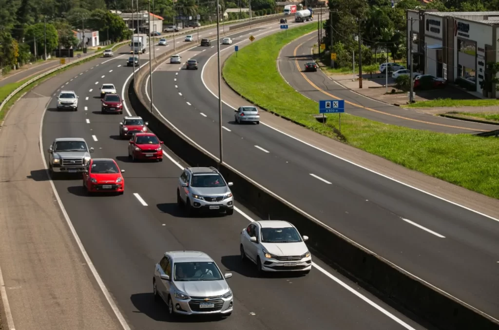 BR-101 no Trecho administrado pela CCR ViaCosteira